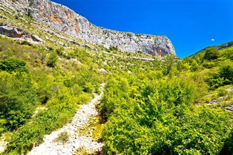 Cikola River Canyon Cliffs View Stock Photo Image Of Kljucica Grand