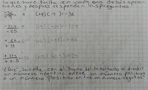 Ayuda Porfavorque Sucede Con El Signo Del Resultado Al Dividir Un