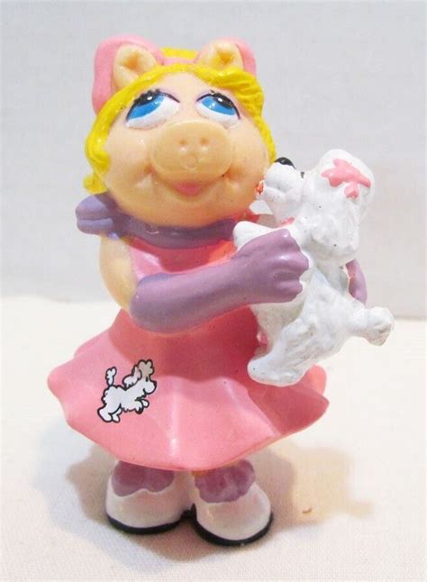 The Muppets 1991 Muppet High Miss Piggy And Foo Foo Pvc Figure By