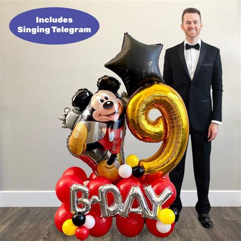 Mickey Mouse Birthday Balloon Bouquet | Quick Balloon