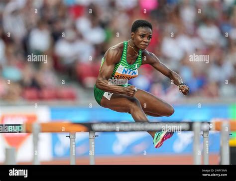 Tobi Amusan Participating In The Meters Hurdles At The World