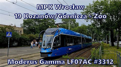 Mpk Wroc Aw Linia Moderus Gamma Lf Ac Youtube