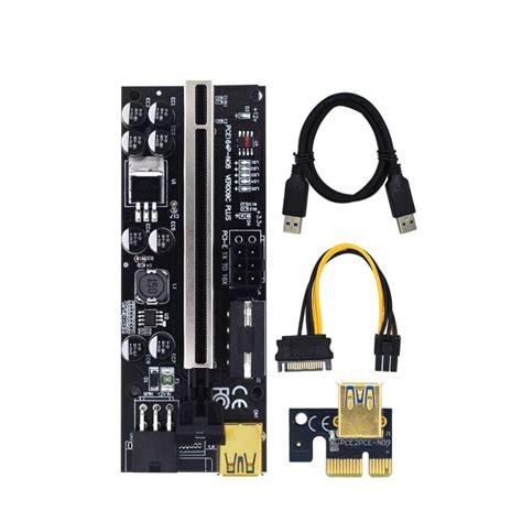 Kábel hossza 0 6 m 1 10 db VER009 USB3 0 PCI E Riser VER 009S PLUS