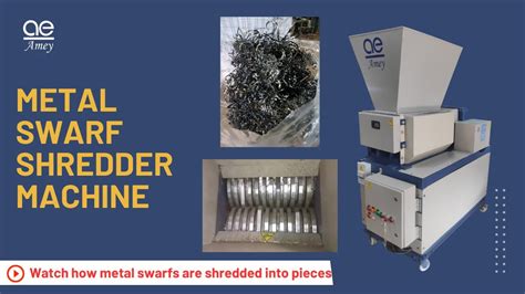 Metal Turnings Shredder Machine Industrial Metal Swarf Turnings