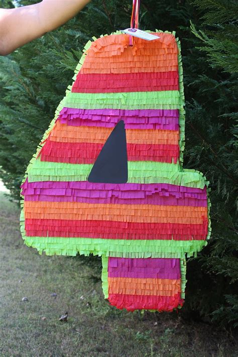 Piñata Grande De Cuatro Número Piñata De Número Etsy España