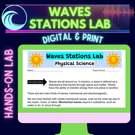 Waves & Wave Characteristics Stations Lab FUN Hands On Physics & STEM ...