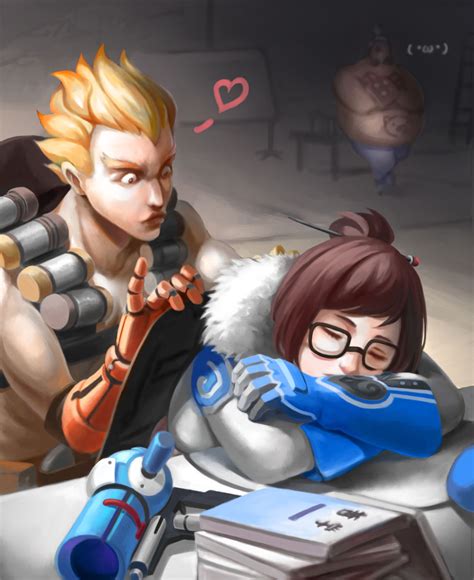 Mei Junkrat And Roadhog Overwatch And More Drawn By Bei Ju