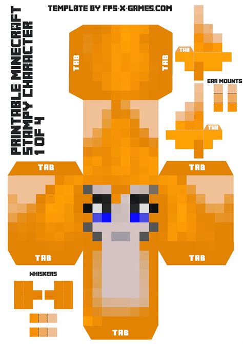 Printable Minecraft Characters