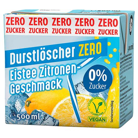 Durstl Scher Eistee Zitrone Zero Ml Online Kaufen Im World Of