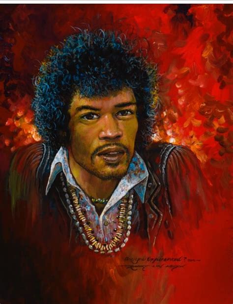 Robert Lyn Nelson Jimi Hendrix Oil Painting