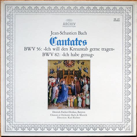 Bach Cantates BWV 56 82 Ich Habe Genug Archiv 198 477