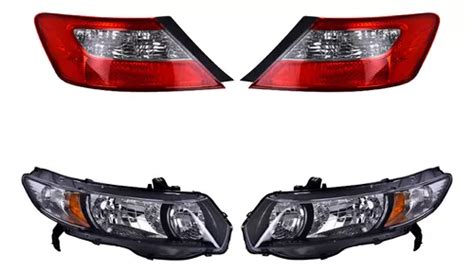 Kit Faros Y Calaveras Depo Civic Honda 2010 2011 Envío gratis