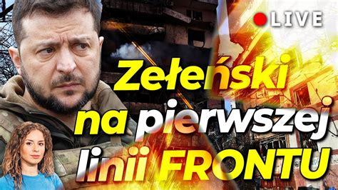 Twierdza Bachmut Zełeński z wizytą na pierwszej linii frontu NA ŻYWO