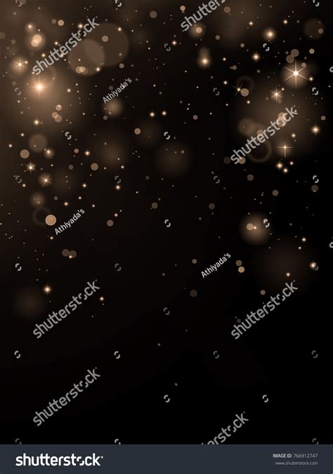 Luxury Gold Bokeh On Black Background Stock Photo 766912747 Shutterstock