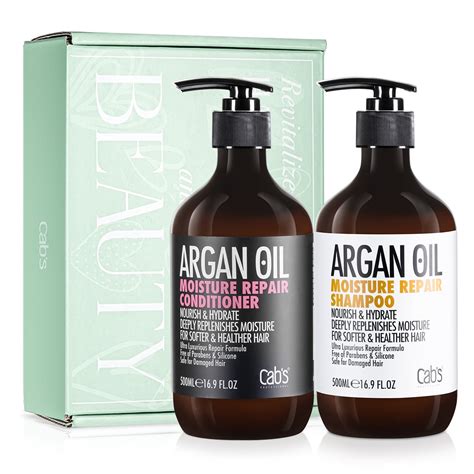 Cab S Moroccan Argan Oil Shampoo And Conditioner Set Repair And