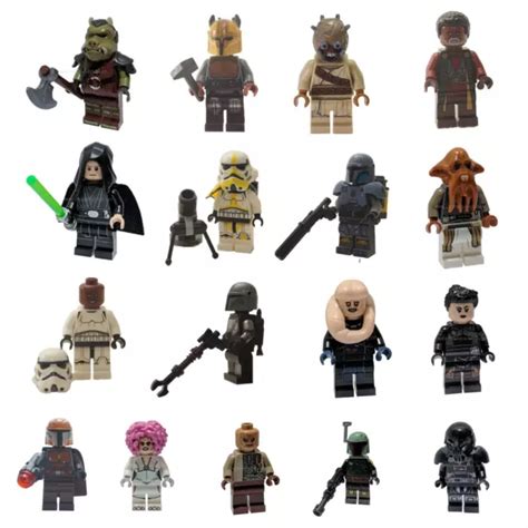 LEGO STAR WARS The Mandalorian Beskar Boba Fett Tusken Yoda Vizsla