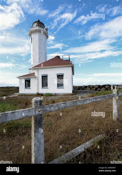 Lighthouse at Fort Worden State Park, WA Stock Photo - Alamy