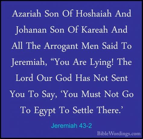 Jeremiah Holy Bible English Biblewordings