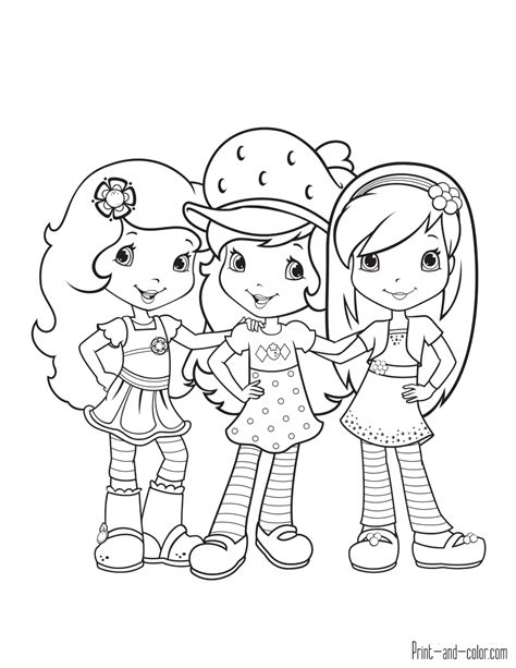 Plum Pudding Strawberry Shortcake Coloring Pages