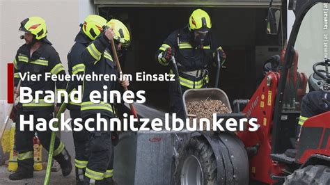 Vier Feuerwehren Bei Brand Im Hackschnitzelbunker Eines Bauernhofes In