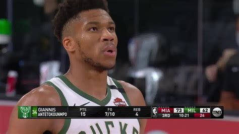 Giannis Antetokounmpo Full Play Vs Miami Heat 080620 Smart Highlights Youtube