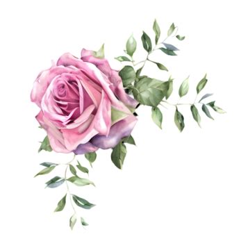 Watercolor Pink Rose Bouquet PNG Transparent Images Free Download | Vector Files | Pngtree