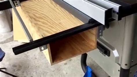 Delta 36 725 Table Saw Add On Drawer Youtube