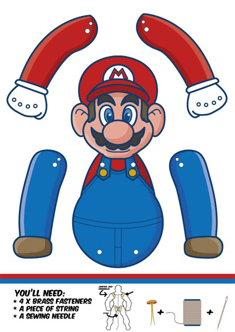 Mario Cut Out Templates