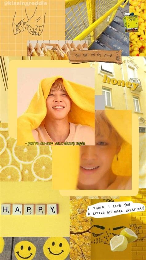 Yellow Bts Aesthetic Wallpaper For Laptop