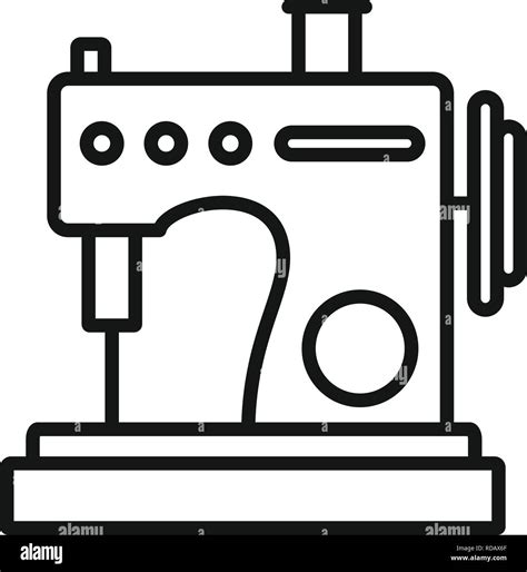 Small Sew Machine Icon Outline Small Sew Machine Vector Icon For Web