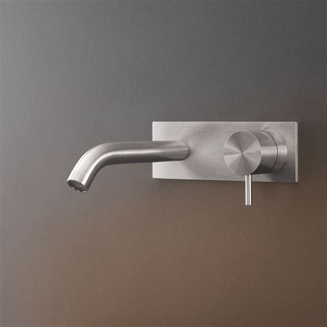 Grifo Monomando Para Lavabo Mil Ceadesign De Pared De Acero