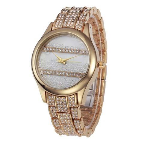 SHARPHY Montre femme de luxe cristal diamant conception spéciale