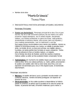 Muerte En Venecia Ana Maria Trujillo Pdf