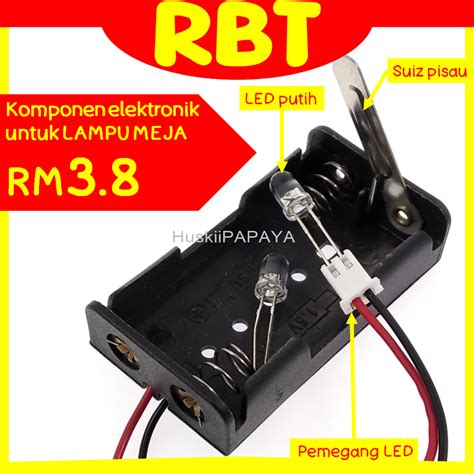 Rbt Lampu Meja Tidur Mini Diy Table Led Lamp School Rbt Science