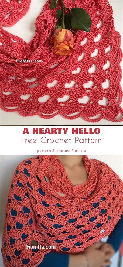 Hearty Shawl Free Crochet Patterns Your Crochet