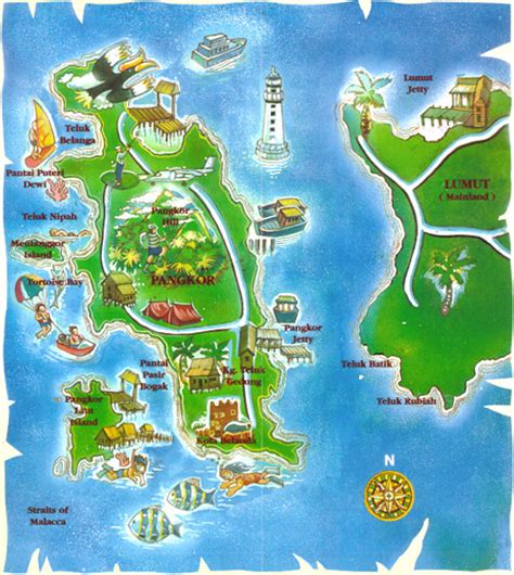 Location Map Pangkor Island Malaysia