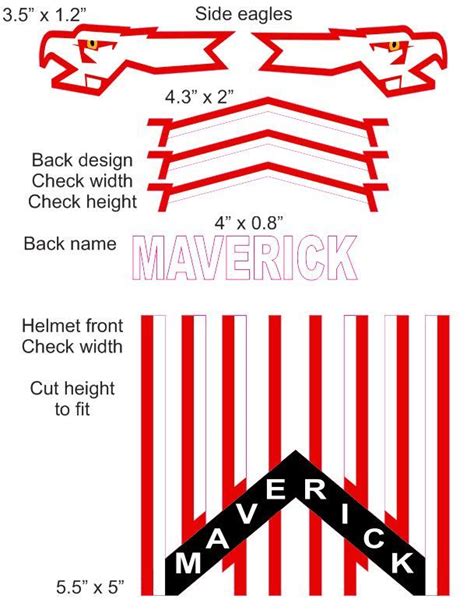 Top Gun Maverick Helmet Decal Sticker Set 08 | ubicaciondepersonas.cdmx ...