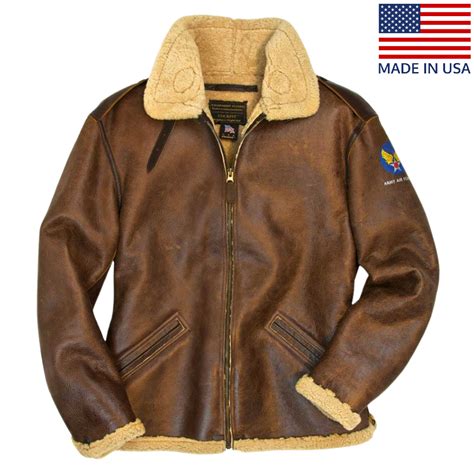 B6 Bomber Jacket Mens Shearling Bomber Jacket Legendary Usa