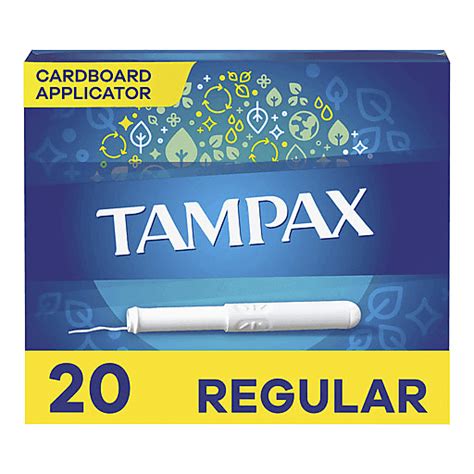 Tampax Tampax Cardboard Tampons Regular Absorbency 20 Ct 20 Ct