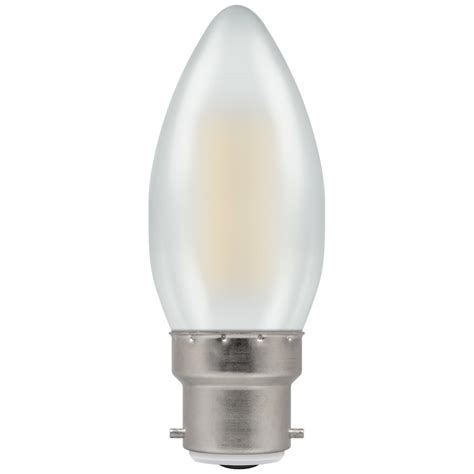 7178 LED Candle Filament Pearl 5W Dimmable 2700K BC B22d Crompton