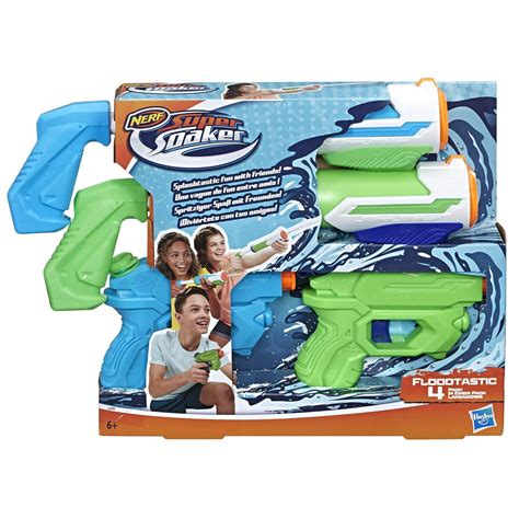 Pistolets A Eau Nerf Super Soaker Floodtastic 2 Alphafire Et 2 Tidal