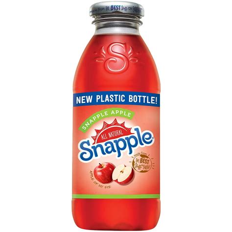 Snapple Apple 16 Fl Oz 12 Plastic Bottles