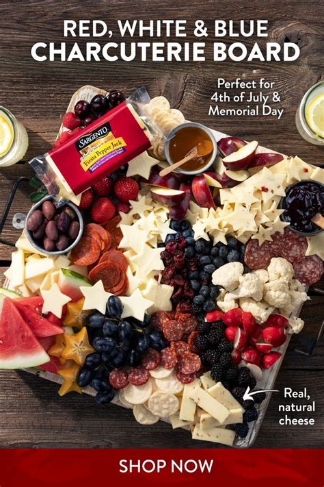 Try New Sargento Block cheese this 4th of July Snacks Für Party