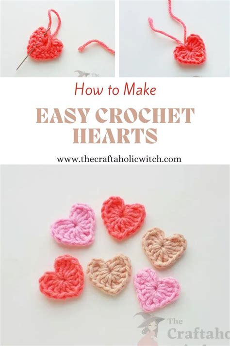 Diy Crochet Hearts Chunky Crochet Diy Crochet Crochet Amigurumi Crafts To Make Fun Crafts