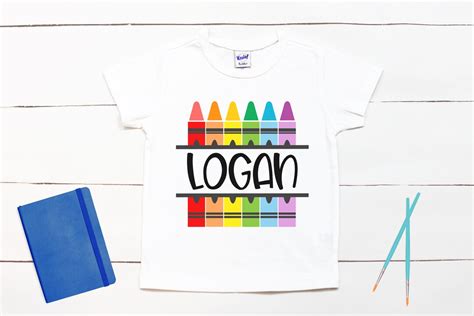 Crayon Name // Custom Preschool Shirt // Pre K Shirt // Back to School ...