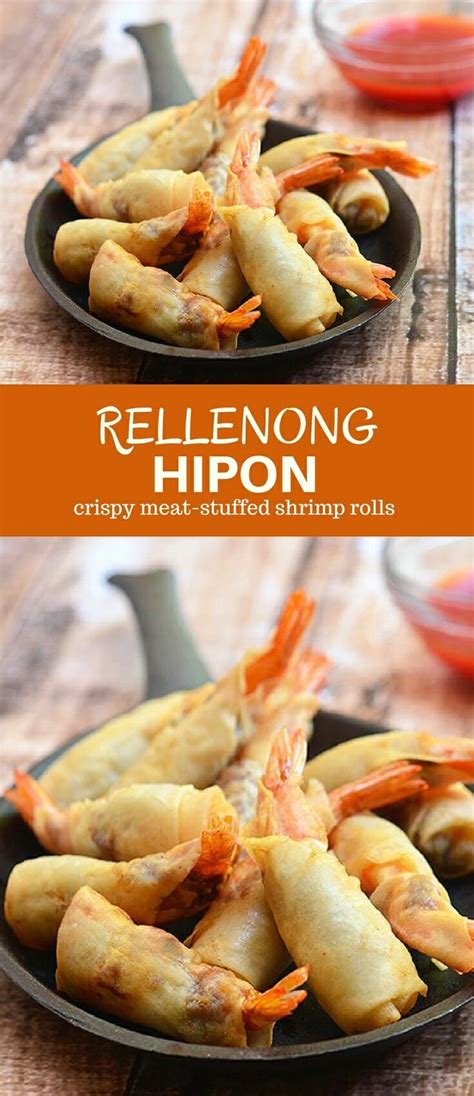 Rellenong Hipon Kawaling Pinoy Recipe Recipes Appetizer Dishes