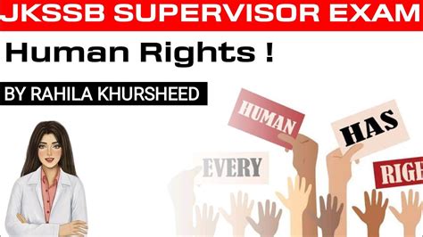 Human Rights Specialisation Course Jkssb Female Supervisor Exam