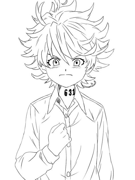 Promised Neverland Coloring Pages Coloring Home