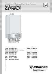 Junkers CERAPUR ZSBR 7 28 A 21 23 Handbücher ManualsLib