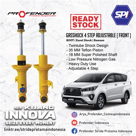 Shockbreaker Profender Indonesia Gasshock 4 Step Adjustable Mobil Innova